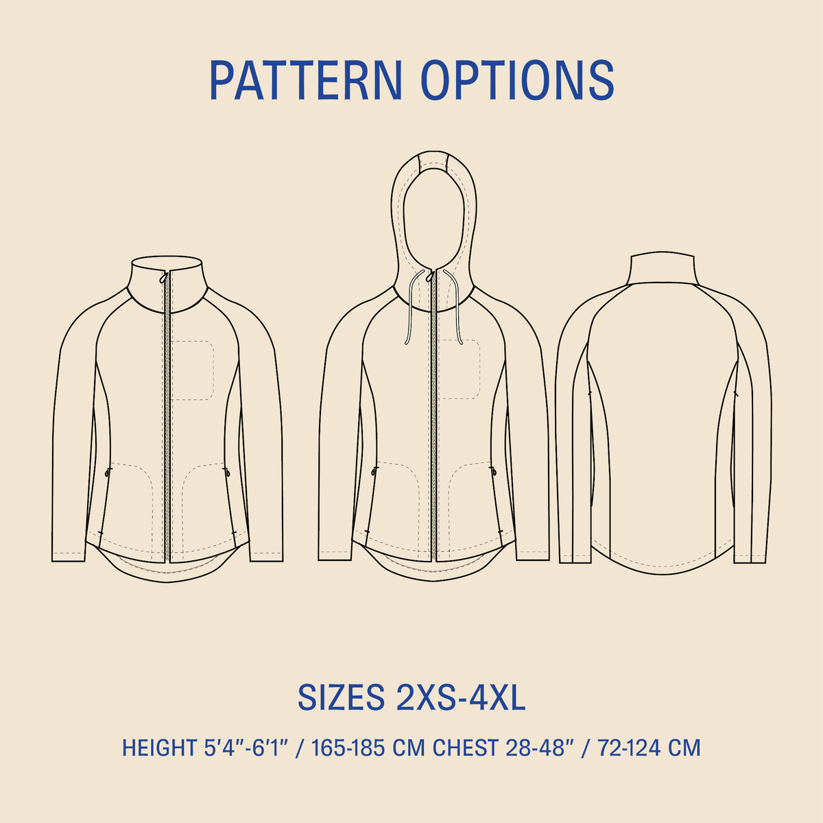 Men's Fleece Jacket Pattern | Wardrobe By Me