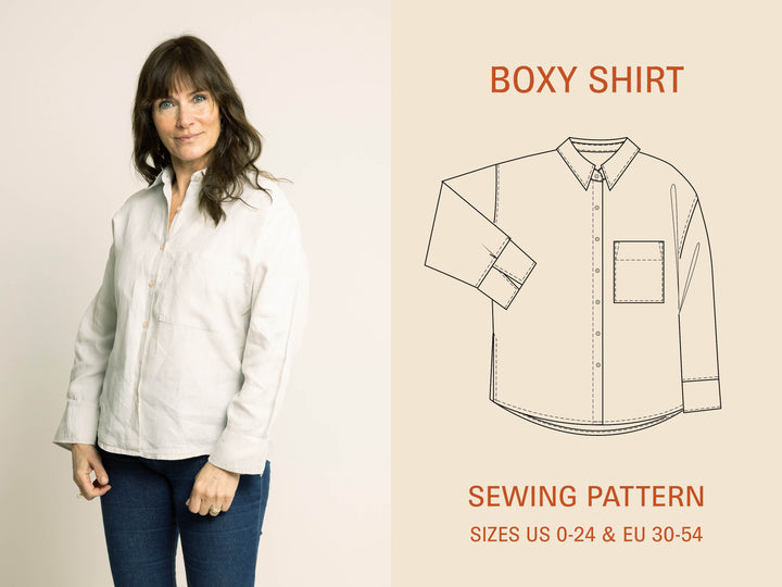 Boxy Shirt sewing pattern - Wardrobe By Me