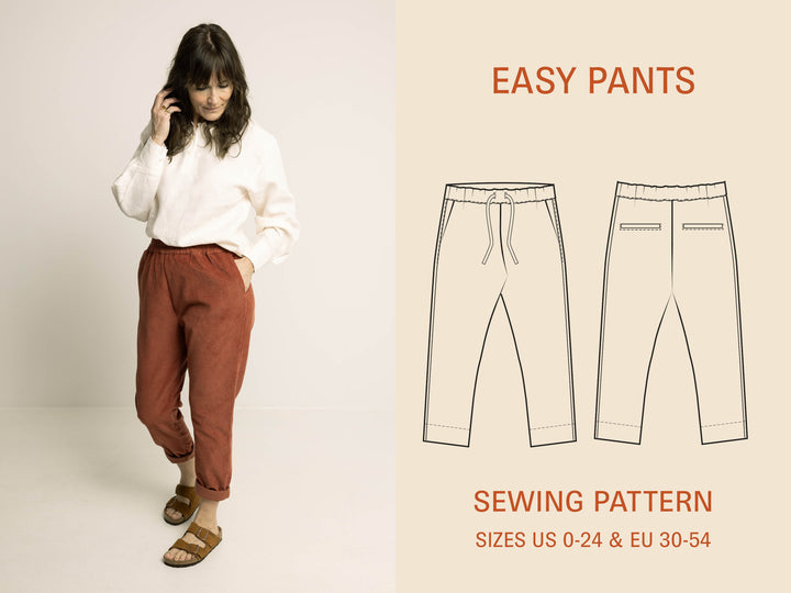 Easy pants Sewing Pattern