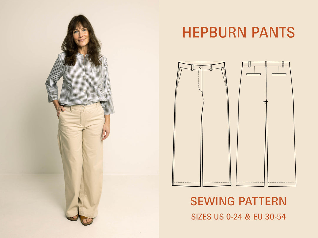 Hepburn pants Sewing Pattern - Wardrobe By Me