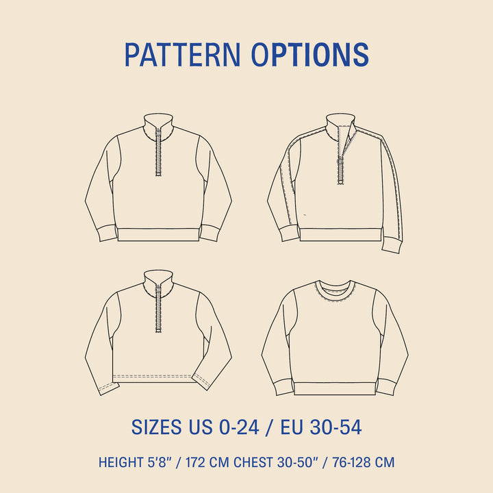 Half Zip sweater Pattern
