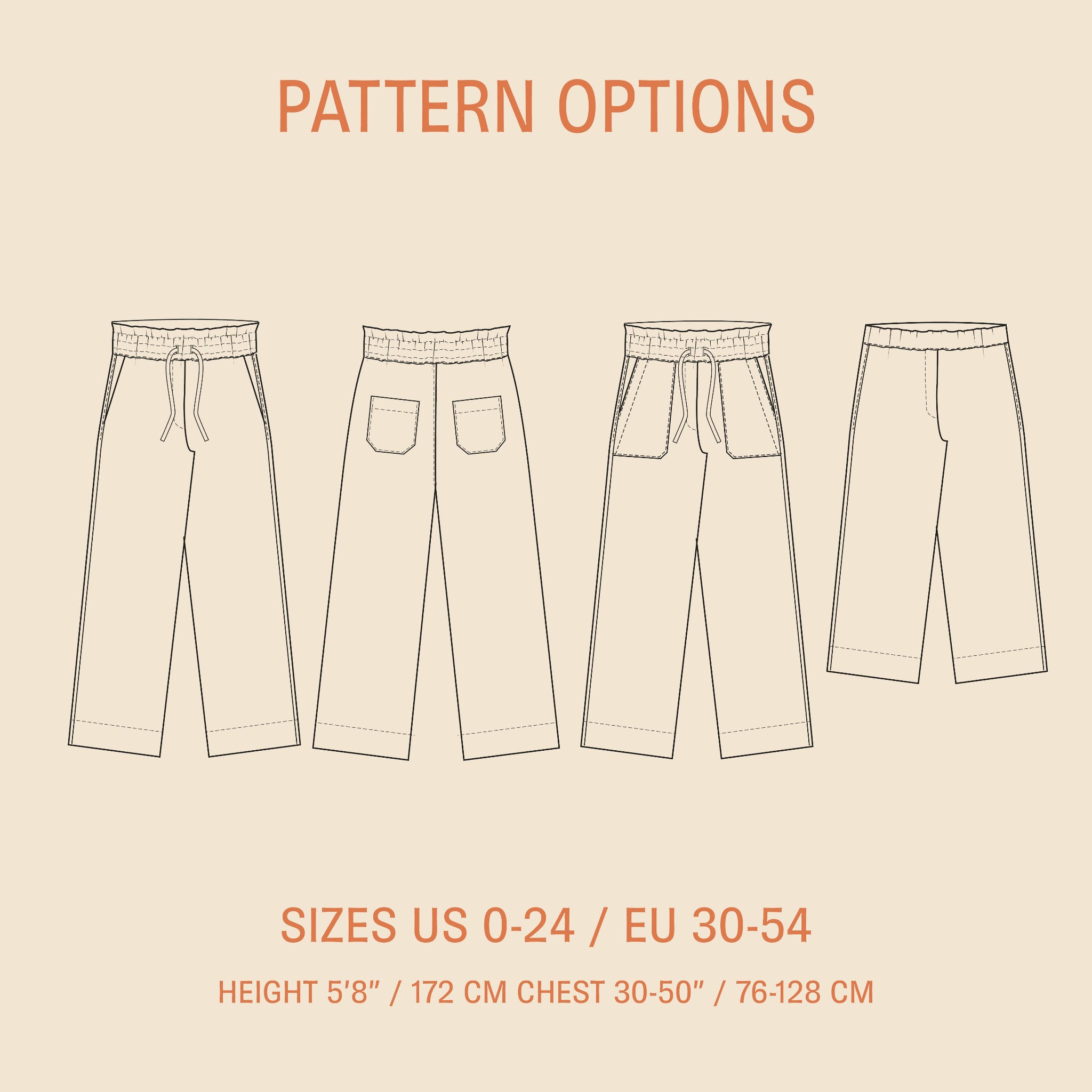High Waist Pants sewing pattern | Wardrobe By Me - We love