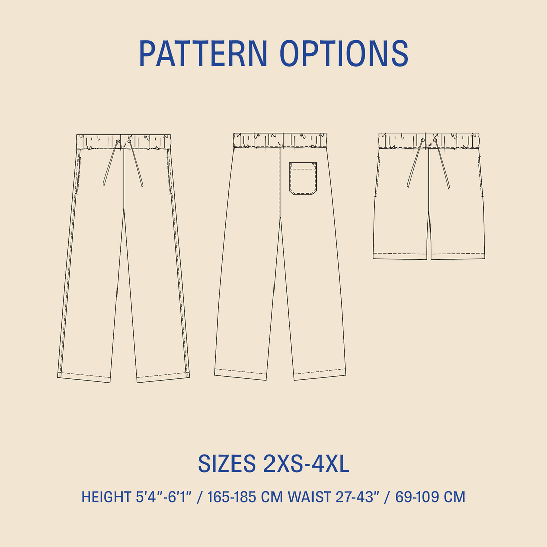 Loose Linen Pants Sewing pattern