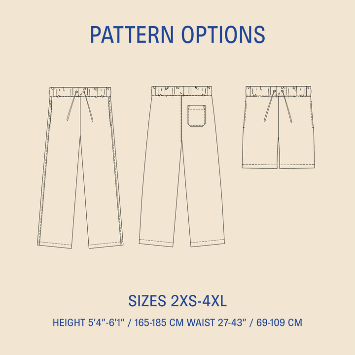 Loose Linen Pants Sewing pattern