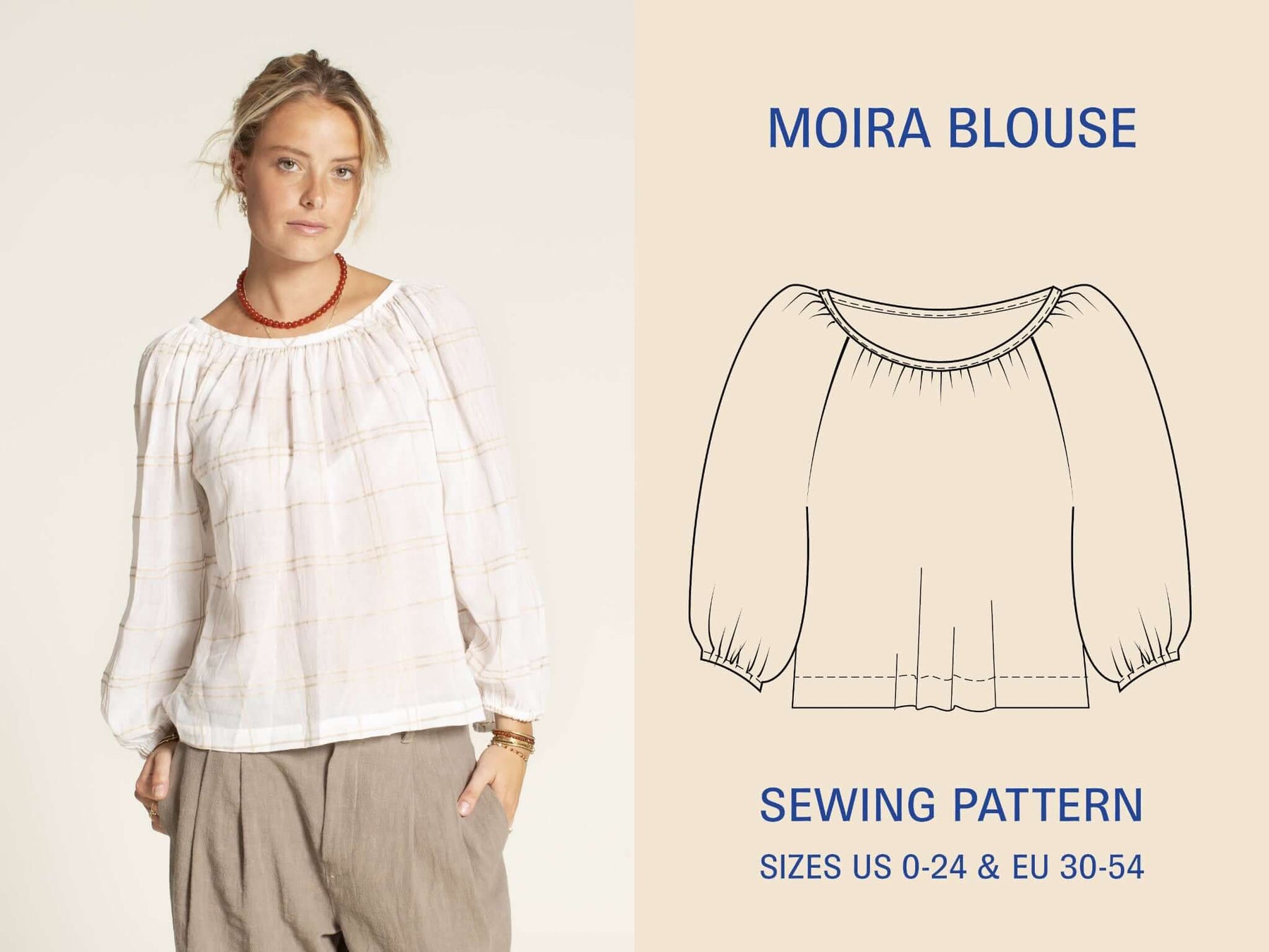 Moira Blouse sewing pattern | Wardrobe By Me - We love sewing!