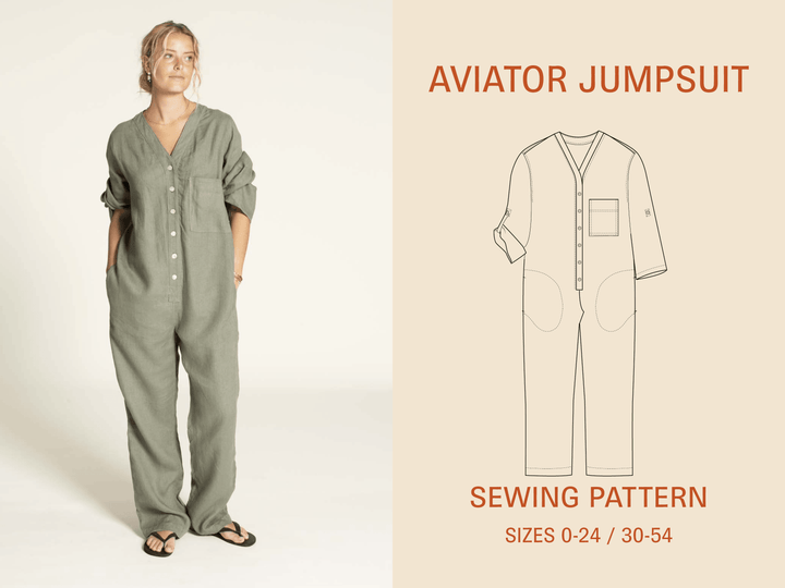Aviator Jumpsuit sewing pattern