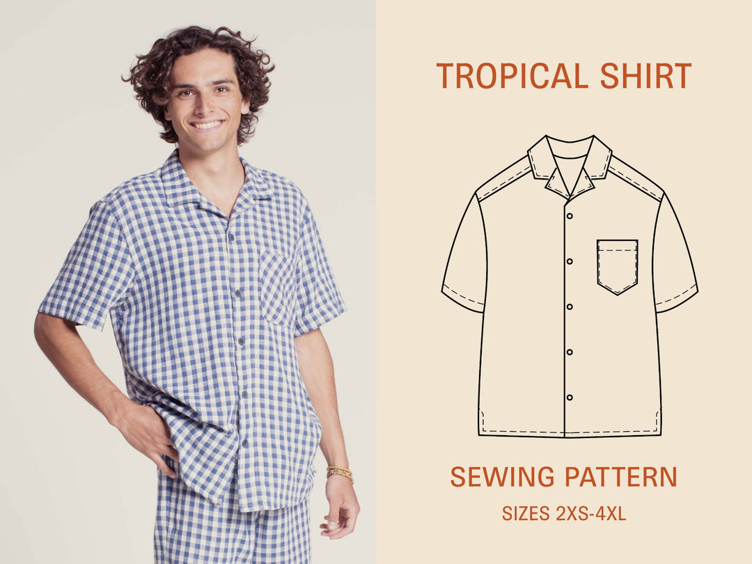 Tropical shirt sewing pattern