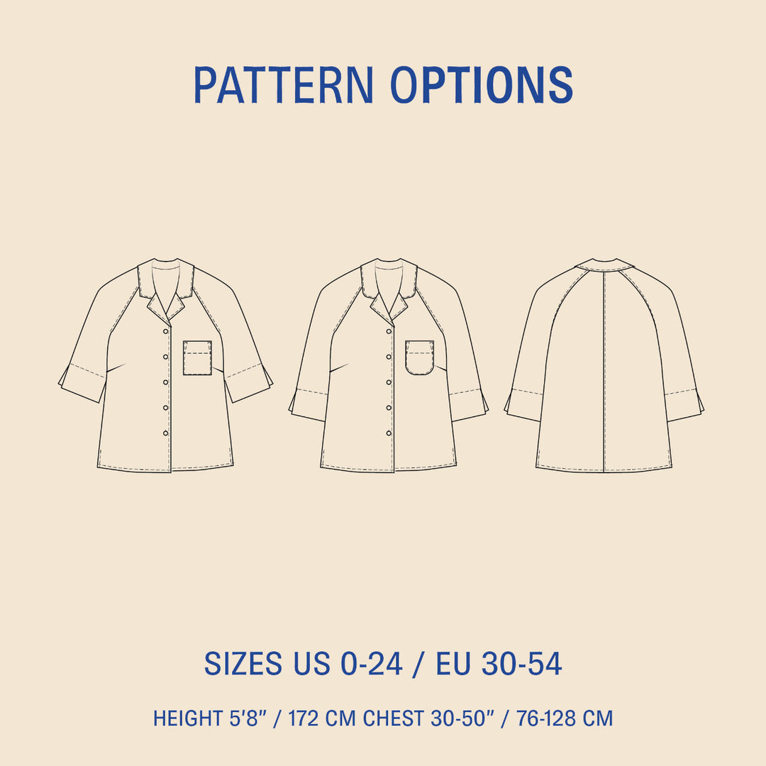 Tropicana shirt illustration of pattern options