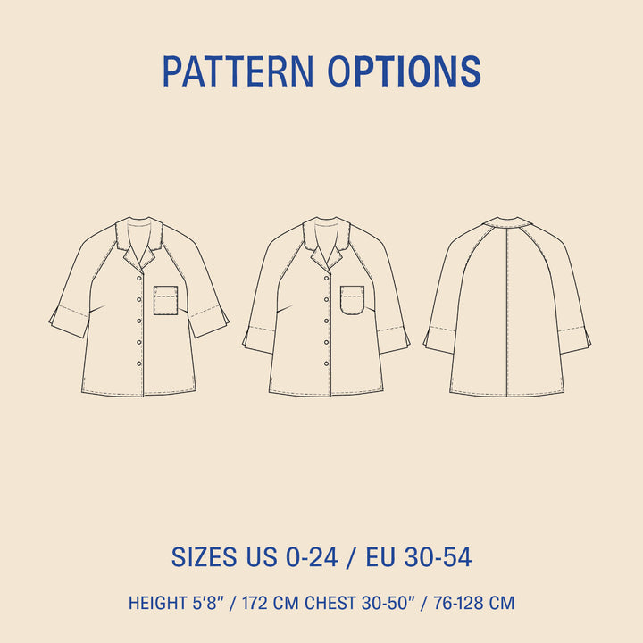 Tropicana shirt illustration of pattern options