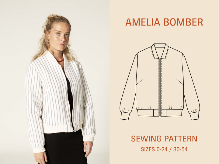 Bomber Jacket Sewing Pattern -Women's sizes