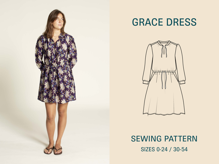 Grace Dress Sewing Pattern -Women's sizes