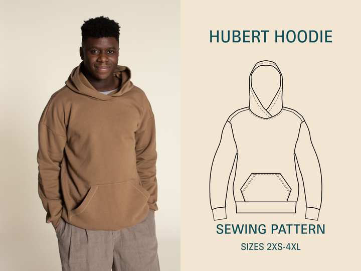 Hoodie sewing pattern- Men's Sizes 2XS-4XL