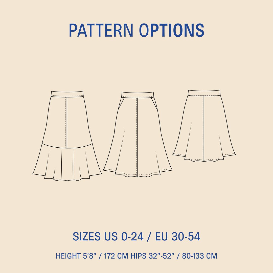 Linea A-line skirt Pattern
