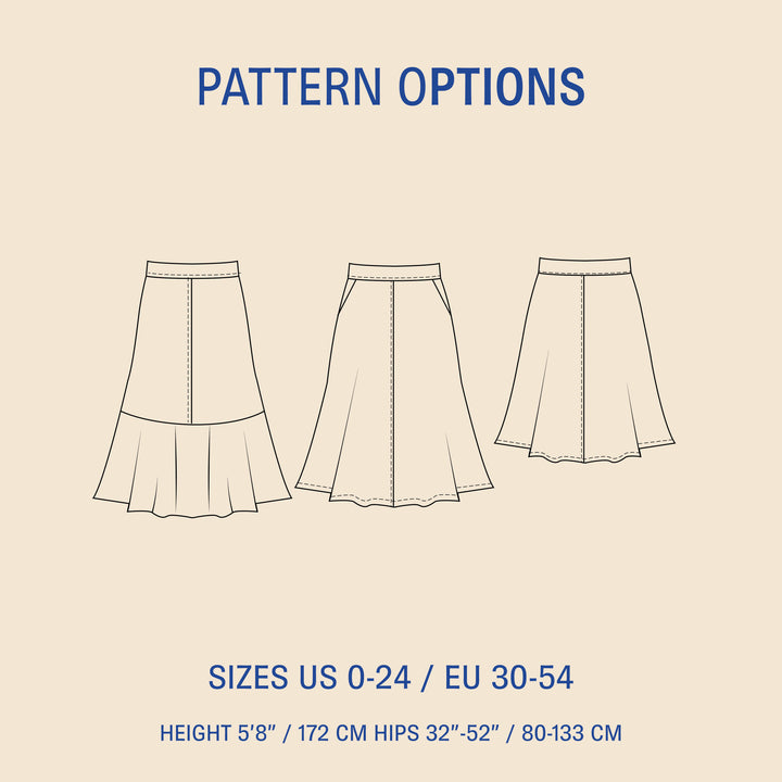 Linea A-line skirt Pattern