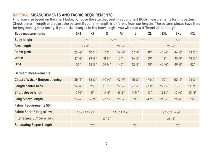 Men's Zip Shirt sewing pattern
