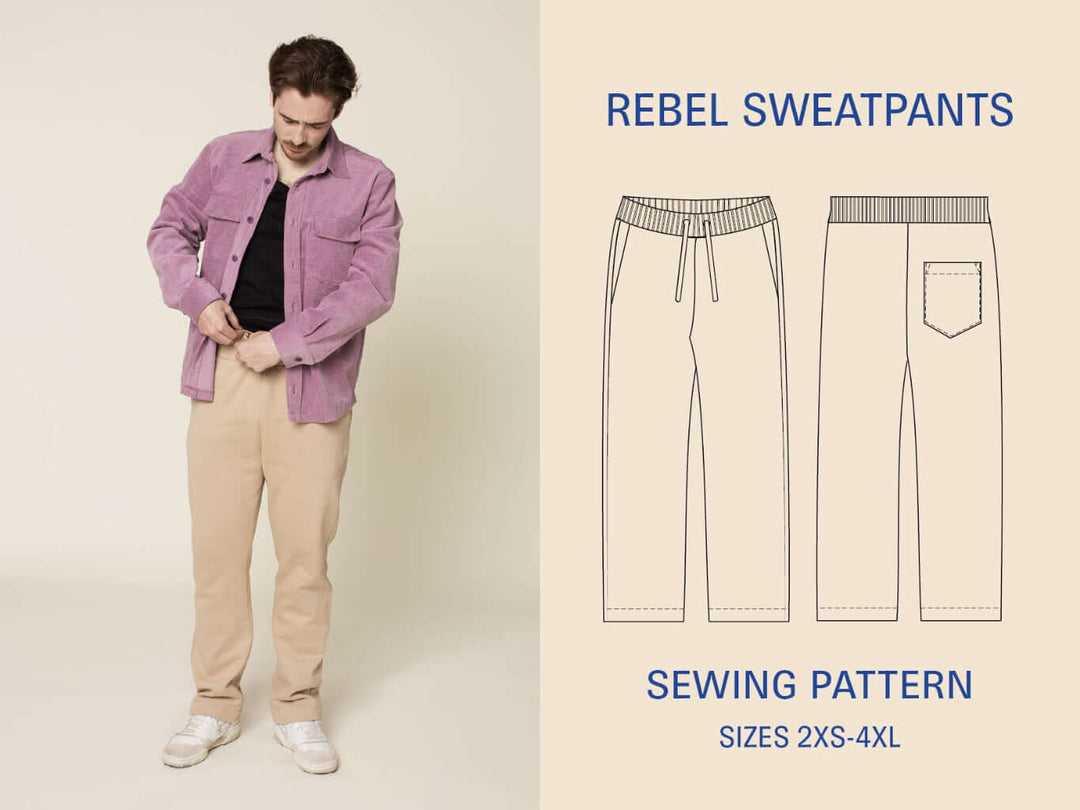 Sweatpants sewing pattern Wardrobe By Me