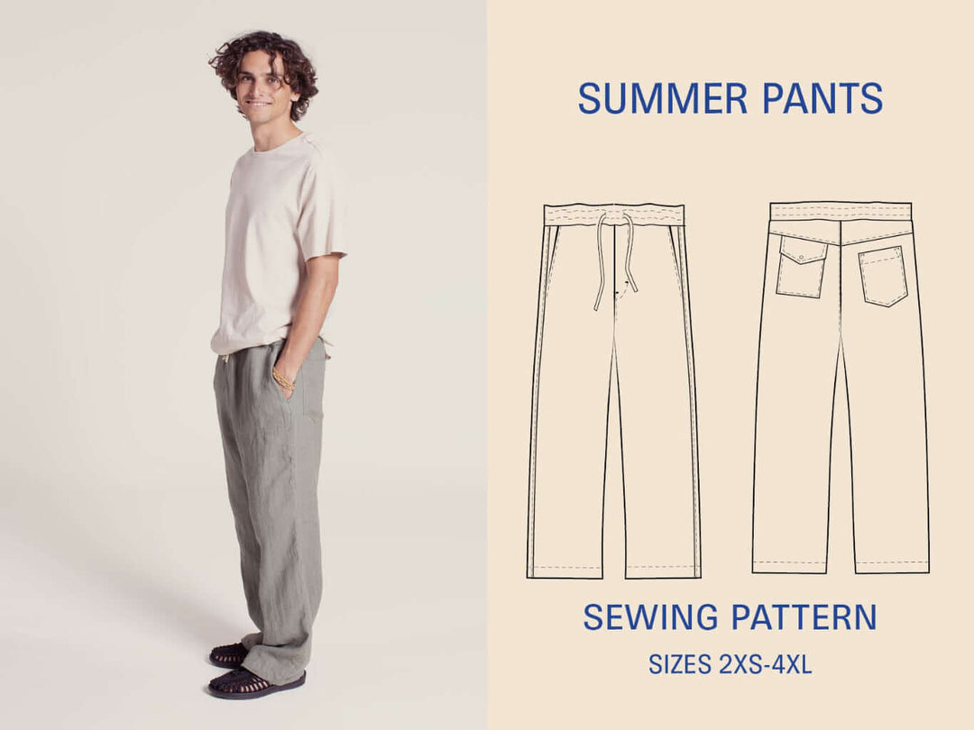 Summer pants sewing pattern Wardrobe By Me