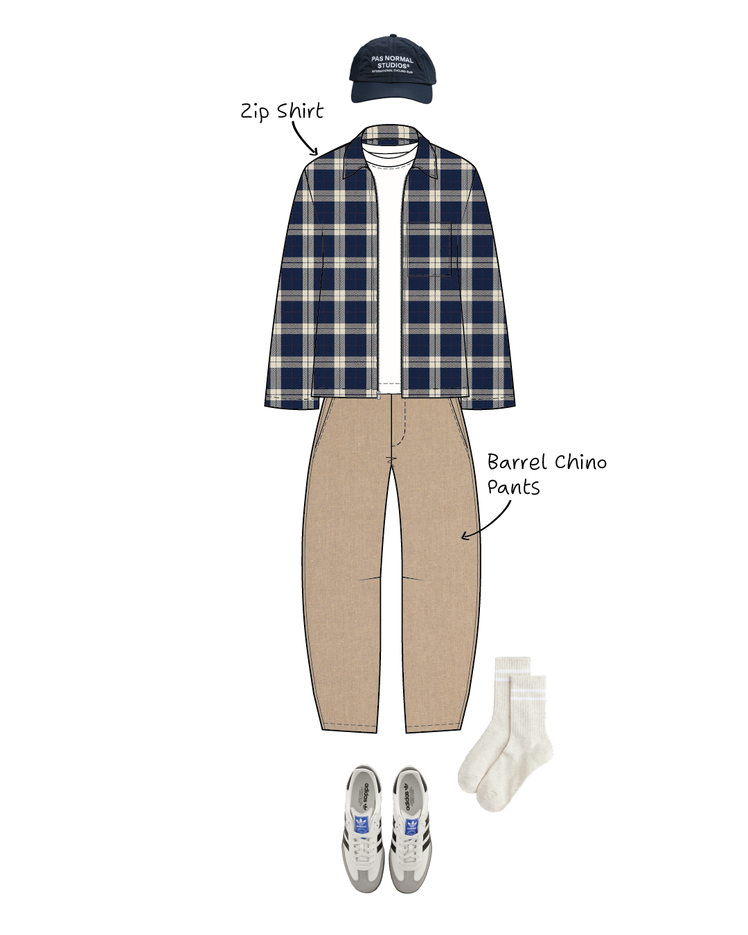 Men's Zip Shirt sewing pattern