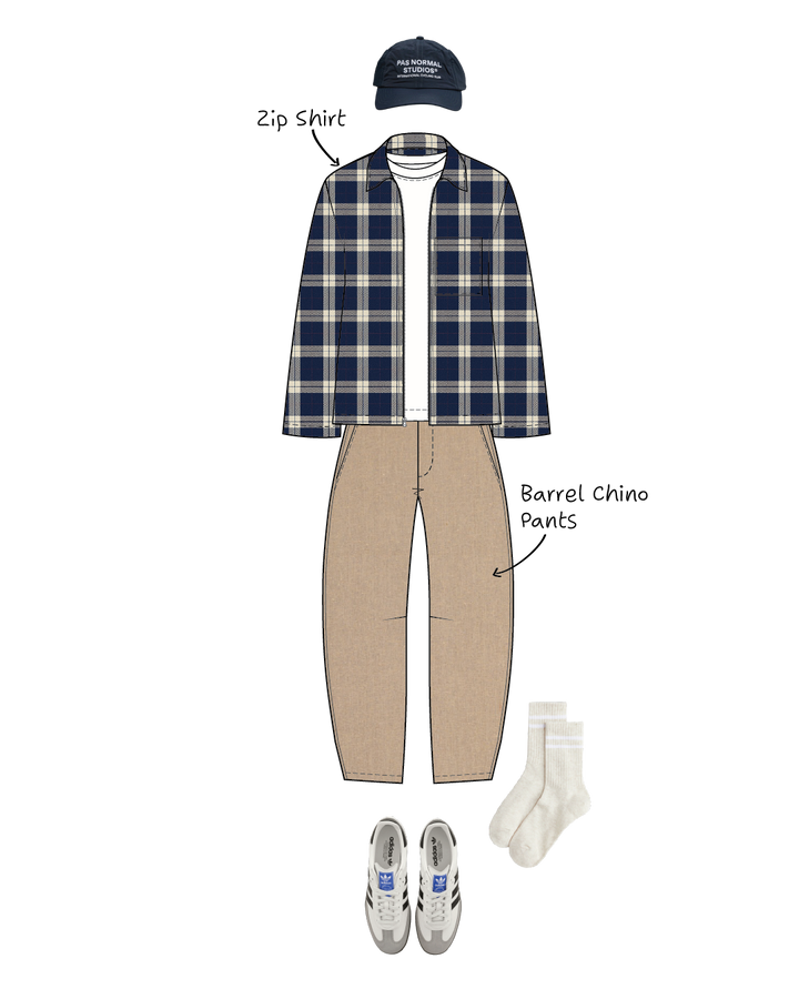 Men's Zip Shirt sewing pattern