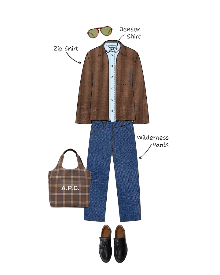 Men's Zip Shirt sewing pattern