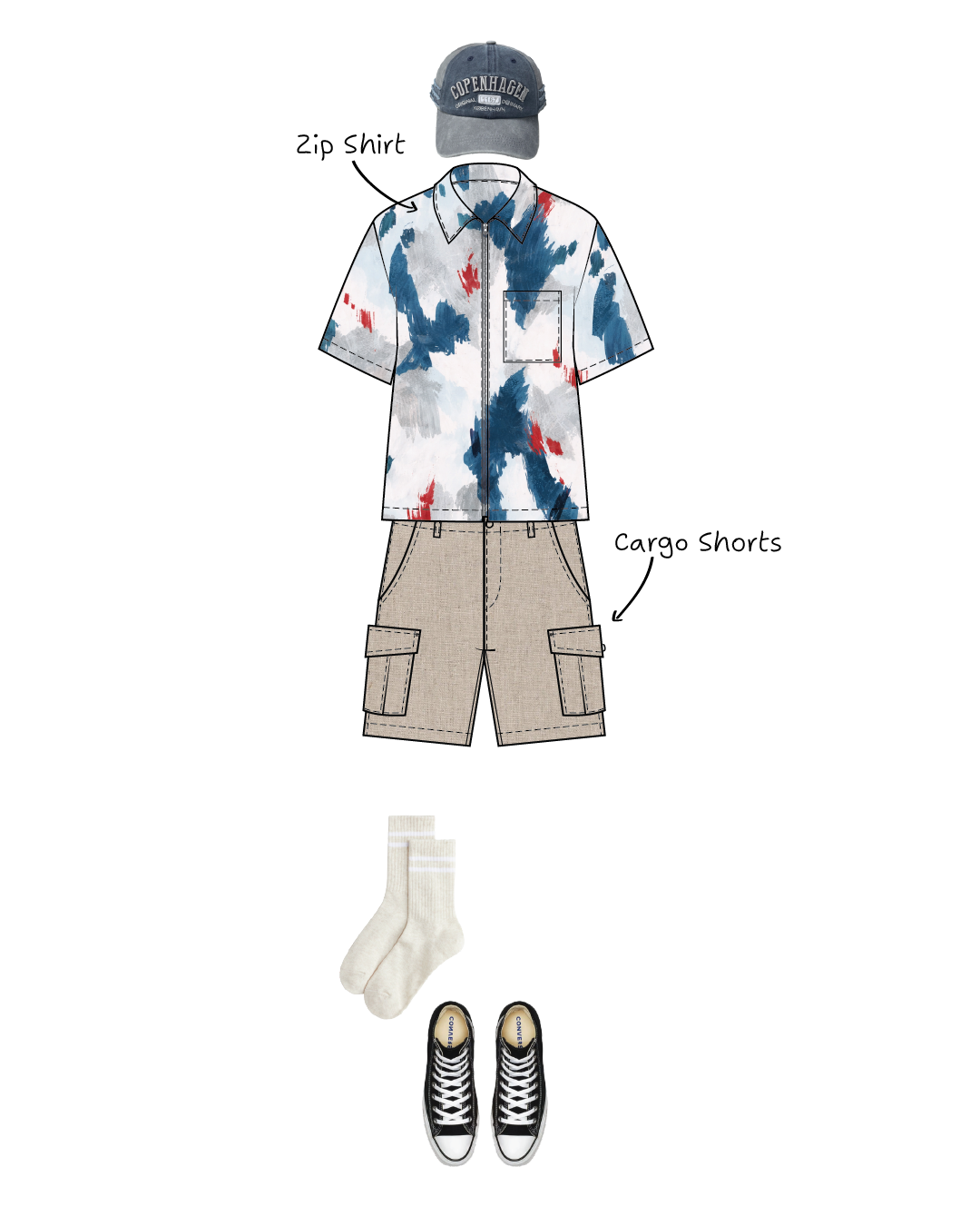 Men's Zip Shirt sewing pattern