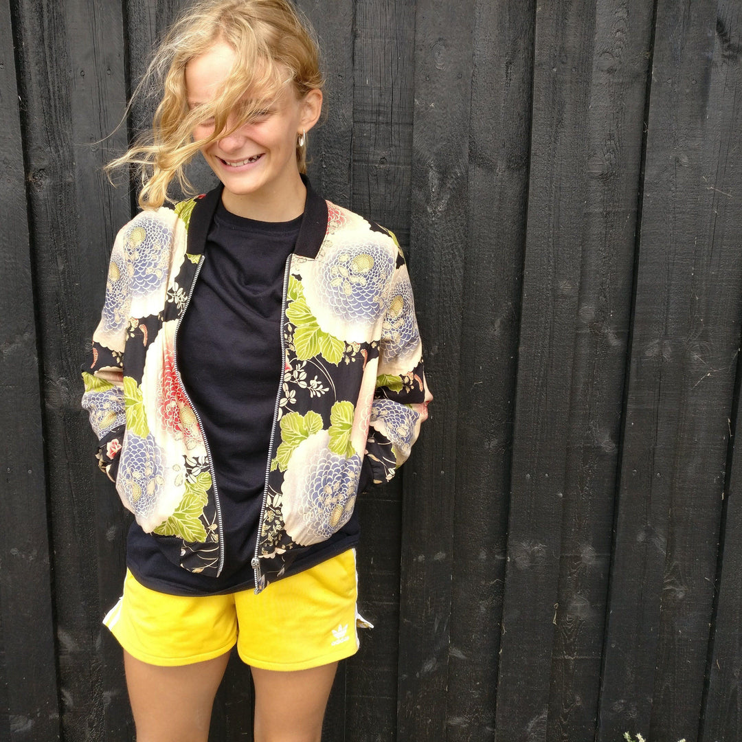 Amelia Bomber Jacket- Printed Pattern - Wardrobe By Me