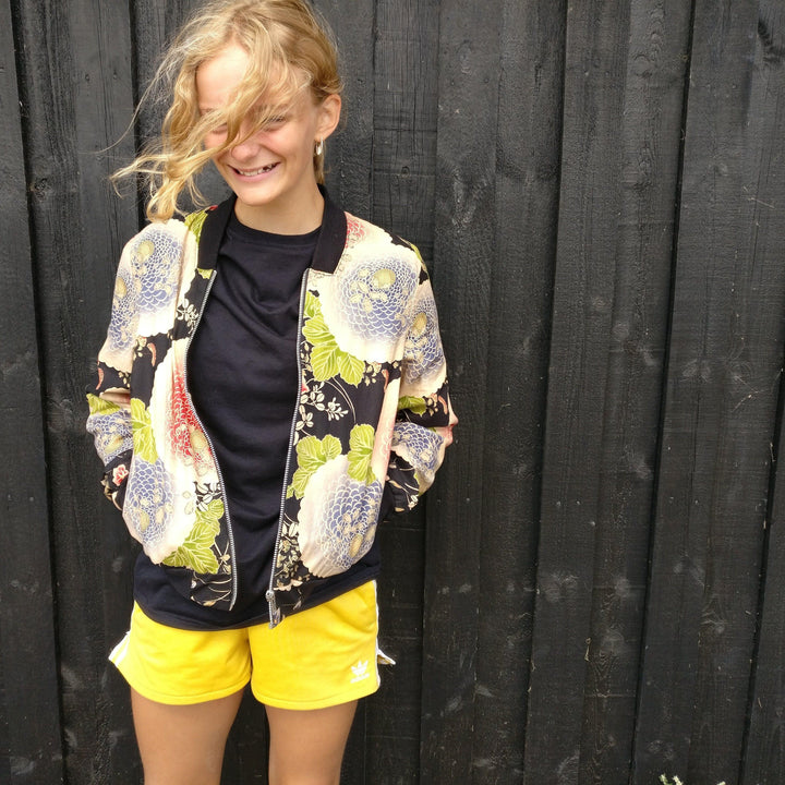 Amelia Bomber Jacket- Printed Pattern - Wardrobe By Me