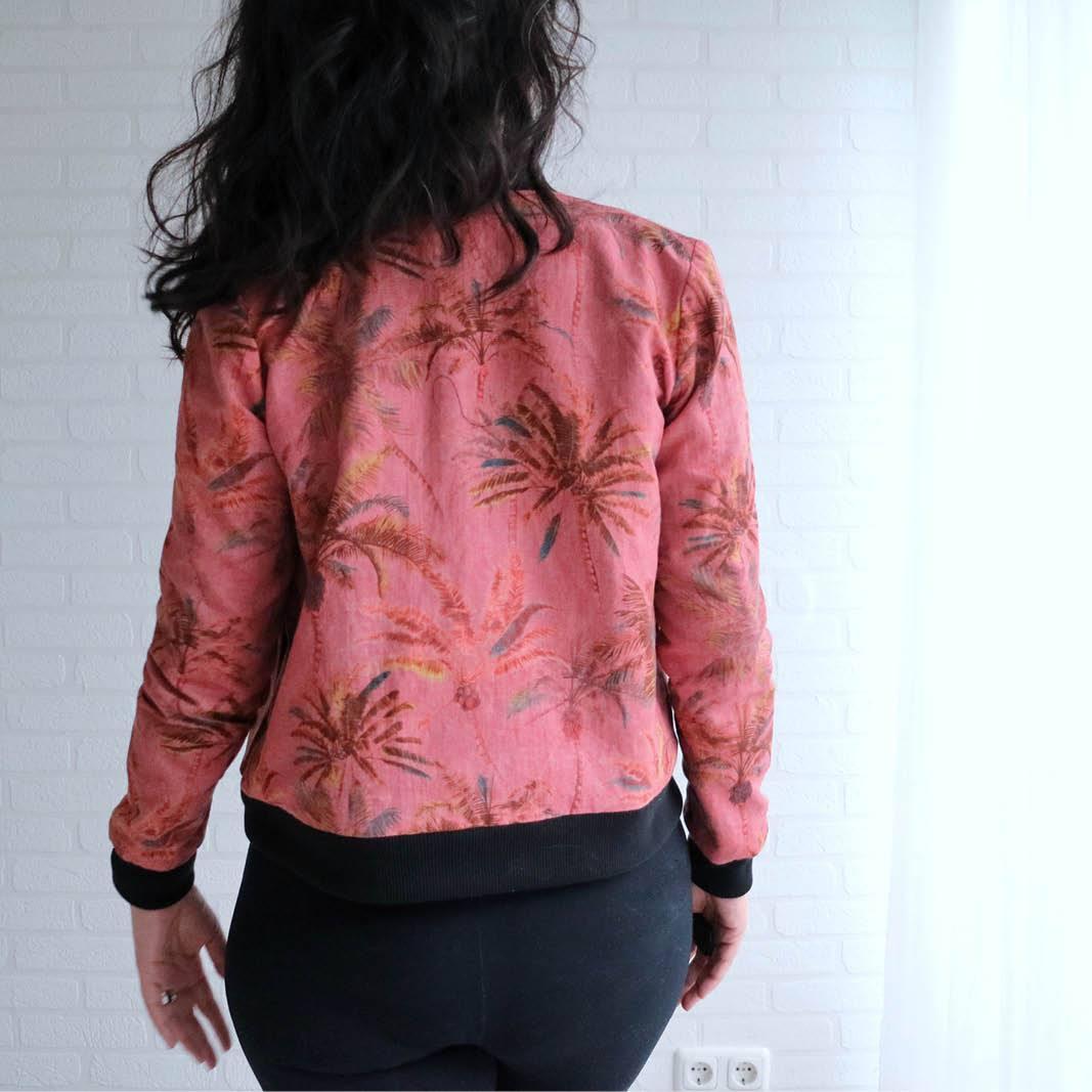 Amelia Bomber Jacket- Printed Pattern - Wardrobe By Me