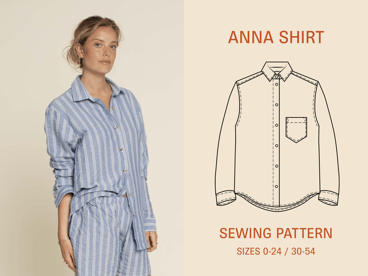 Anna Shirt - Printed Pattern - Wardrobe By Me