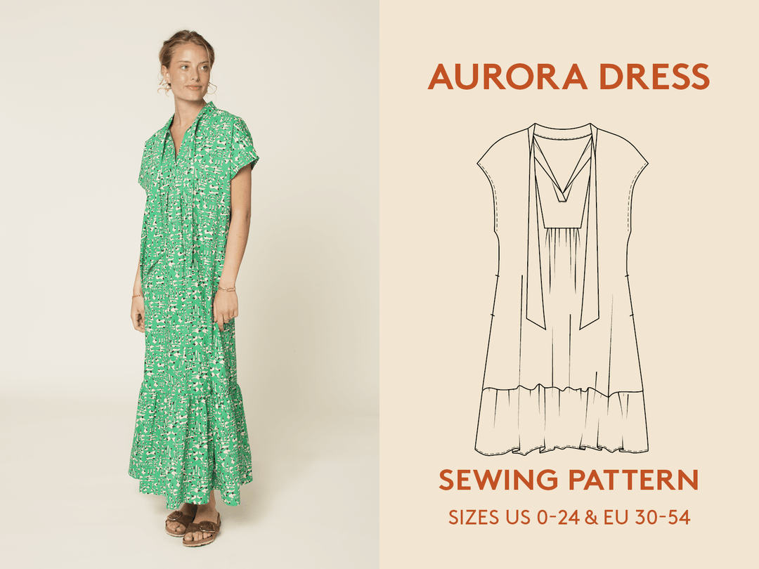 Aurora Kaftan Dress Sewing Pattern-Women's sizes - Wardrobe By Me