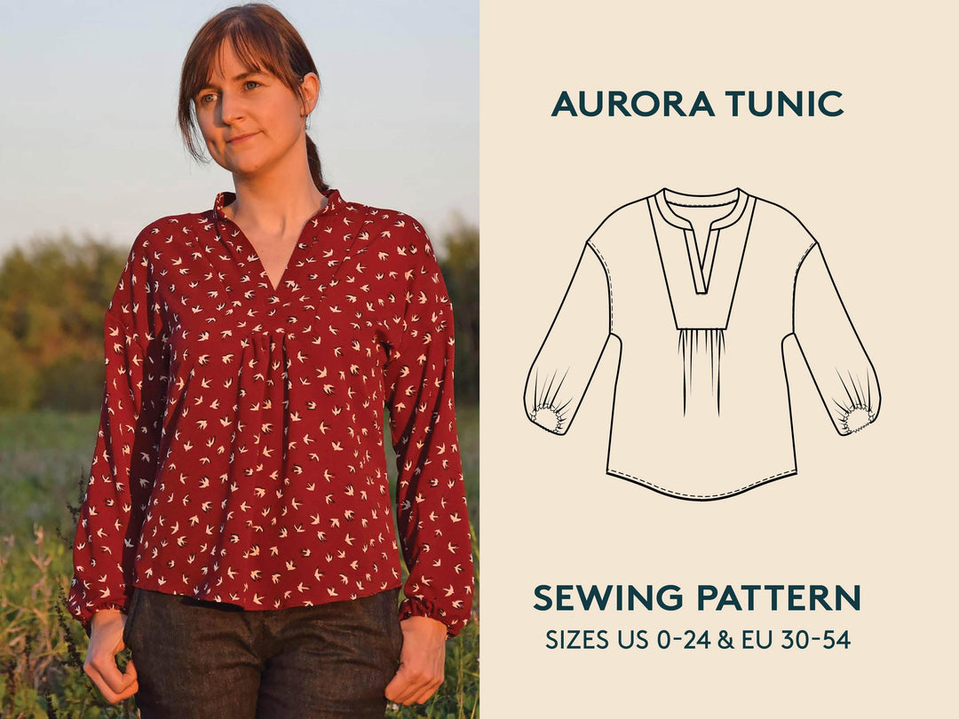 Aurora Tunic Sewing Pattern - Wardrobe By Me