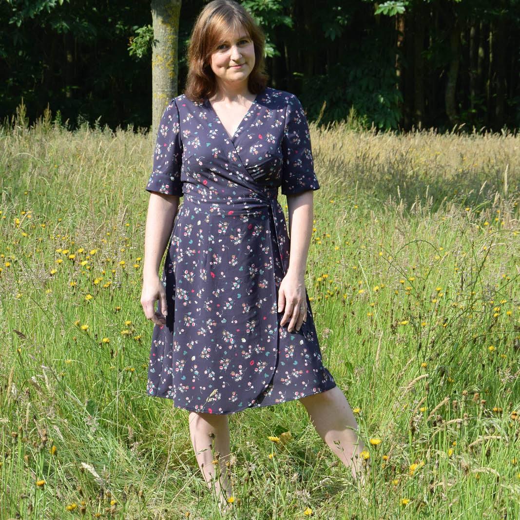 Ava Wrap Dress Sewing Pattern-Women's sizes - Wardrobe By Me