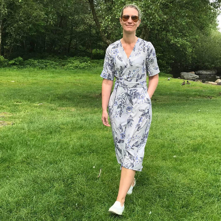 Ava Wrap Dress Sewing Pattern-Women's sizes - Wardrobe By Me