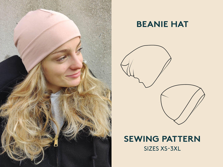 Beanie Hat sewing pattern - Wardrobe By Me