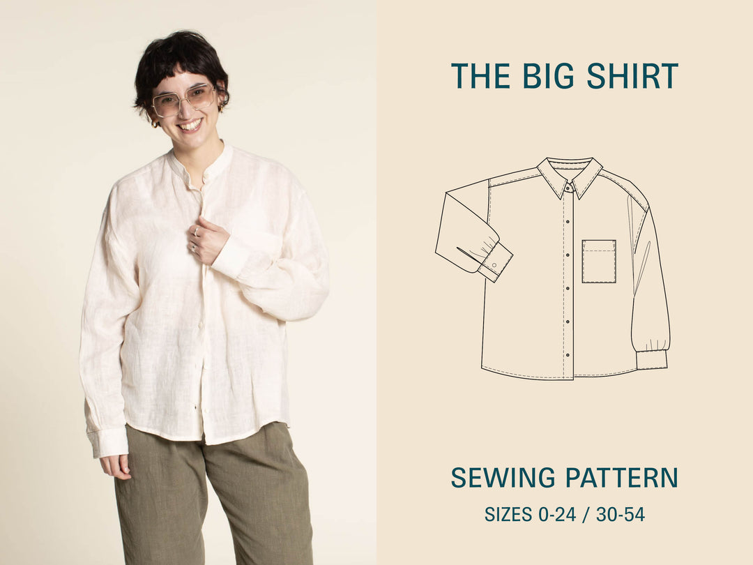 Big Shirt Sewing Pattern - Wardrobe By Me