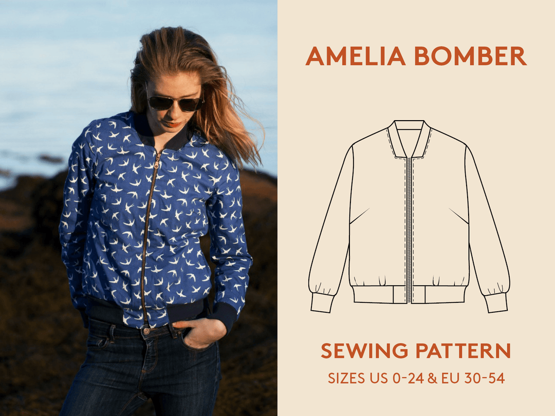 Bomber Jacket sewing pattern - Wardrobe By Me
