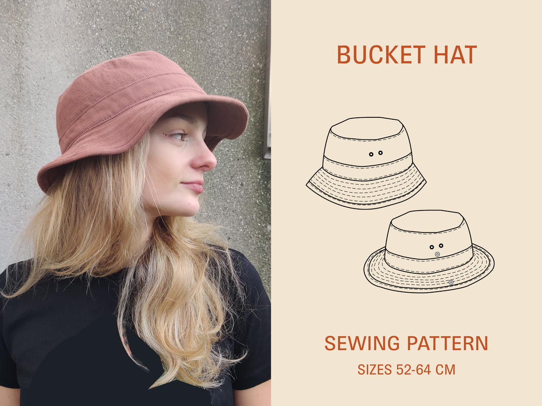 Bucket Hat- Printed pattern - Wardrobe By Me