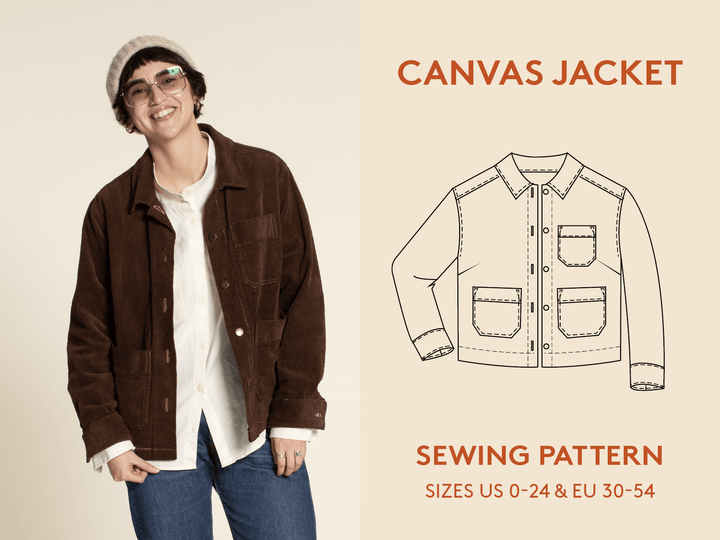 Canvas Jacket sewing pattern - Wardrobe By Me