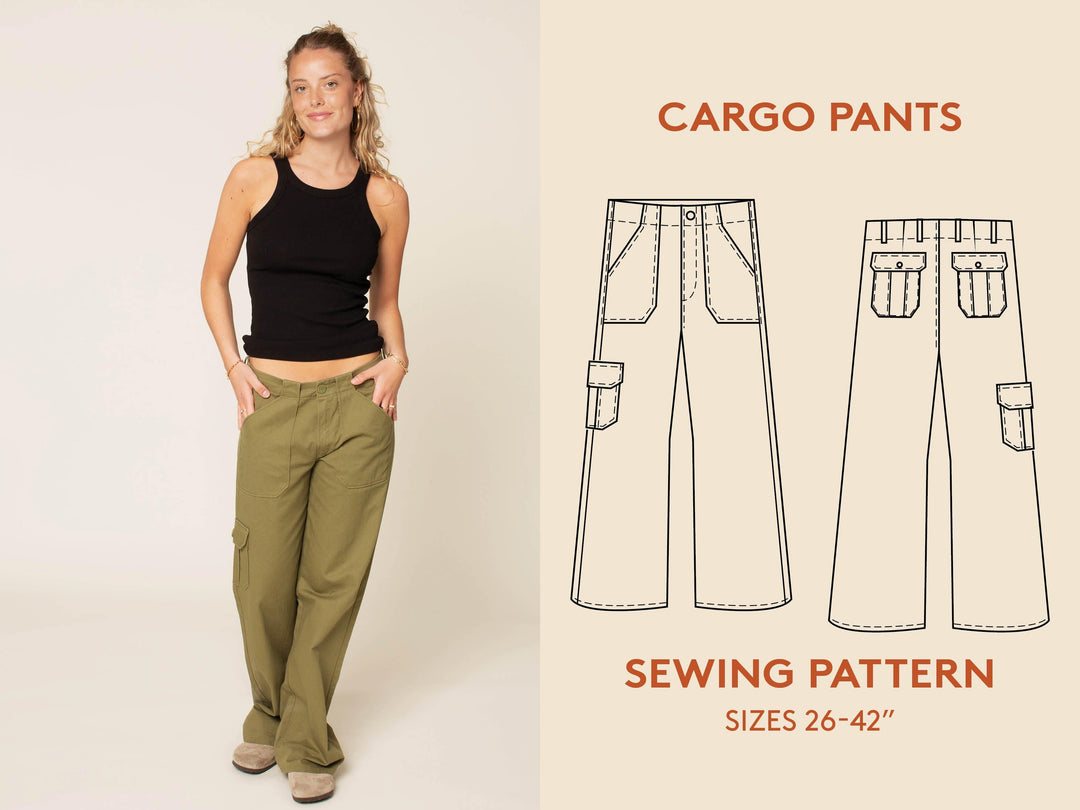 Cargo pants sewing pattern - Wardrobe By Me