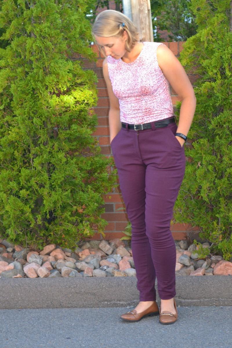 Chino pants Sewing Pattern -Women's sizes - Wardrobe By Me