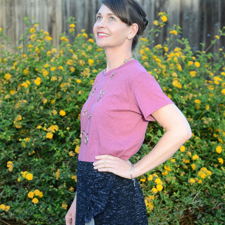 Classic T-shirt Sewing Pattern -Women's sizes - Wardrobe By Me