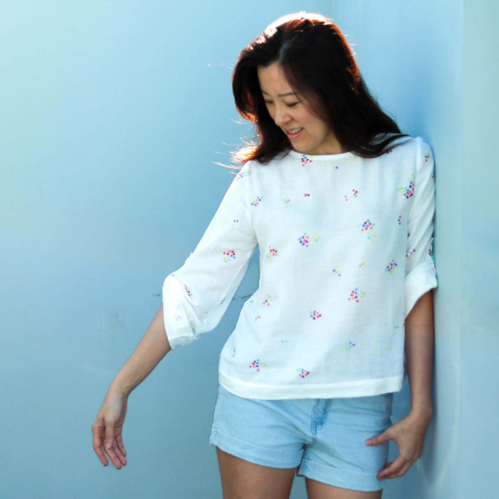 Double Gauze T-shirt Sewing Pattern -Women's sizes - Wardrobe By Me