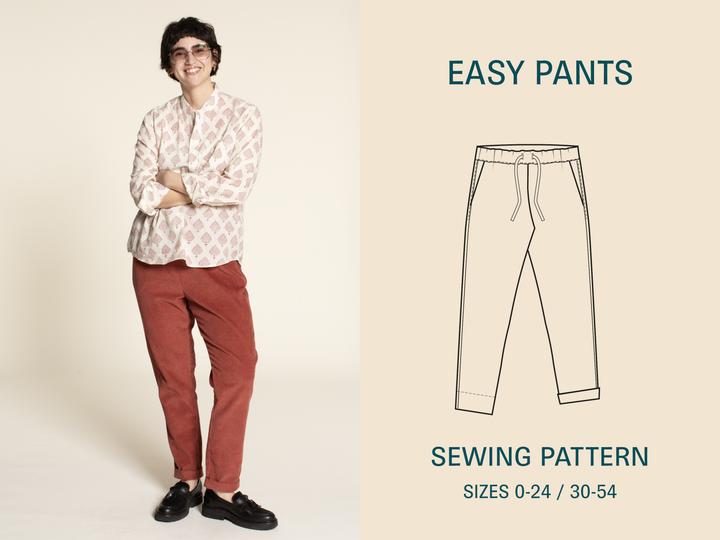 Easy Pants -Printed Pattern - Wardrobe By Me