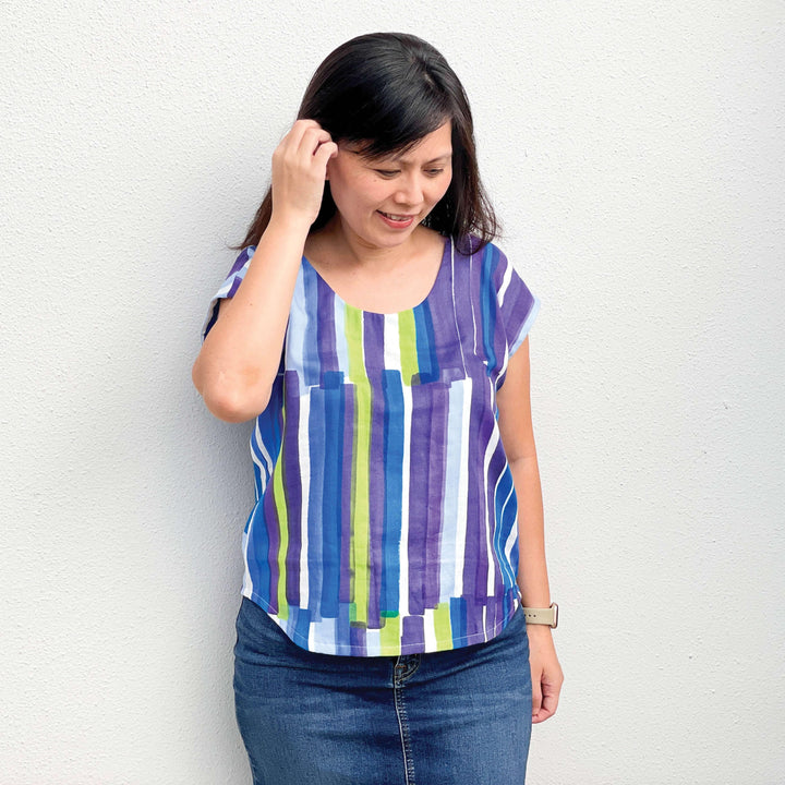 Easy T-shirt Sewing Pattern - Wardrobe By Me