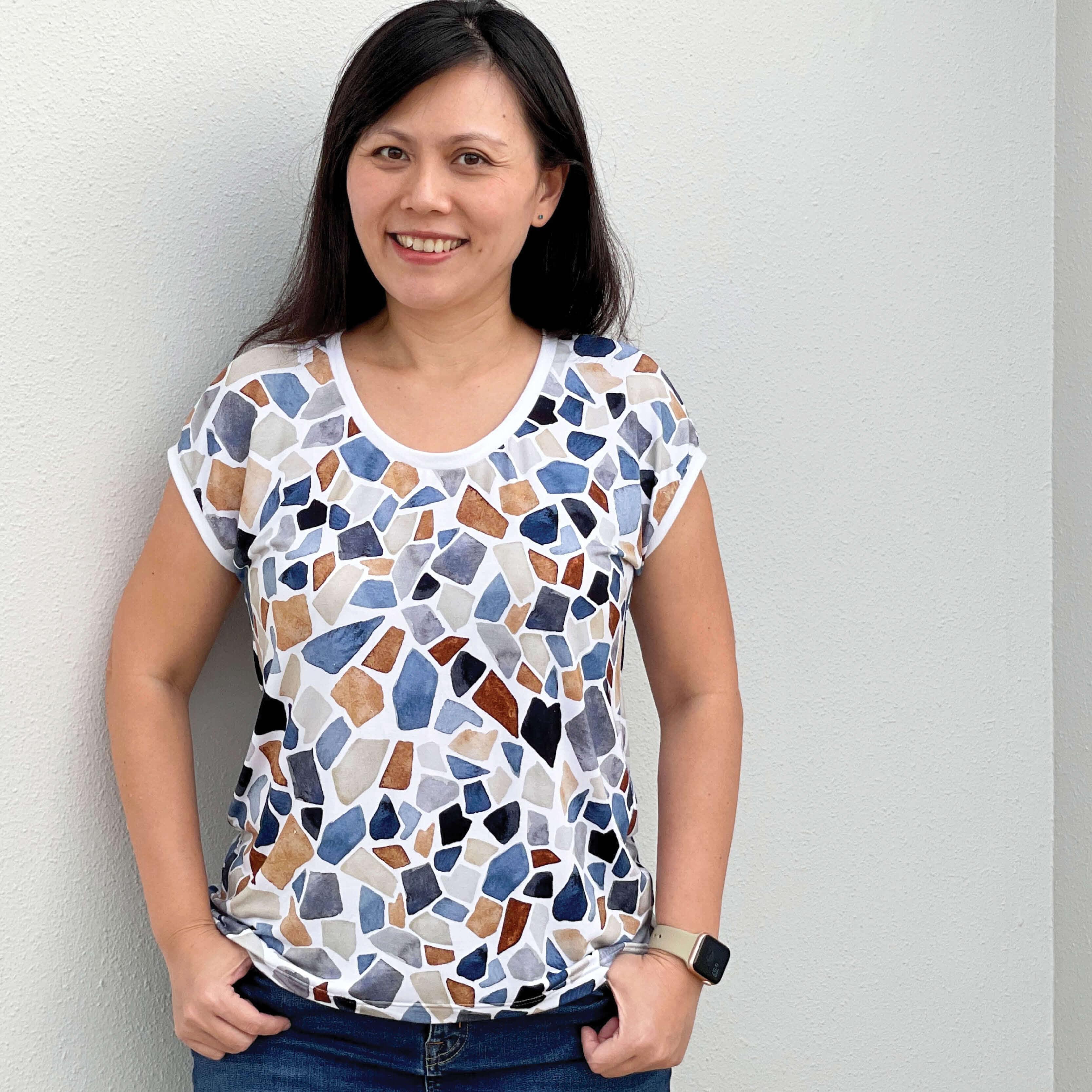 Easy T-shirt sewing pattern | Wardrobe By Me - We love sewing!