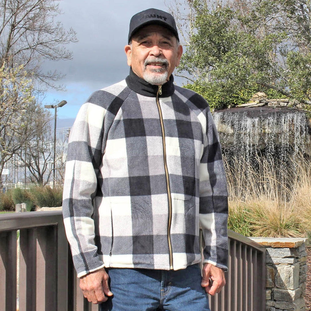 Fleece Jacket Printed pattern- Men's Sizes 2XS-4XL - Wardrobe By Me