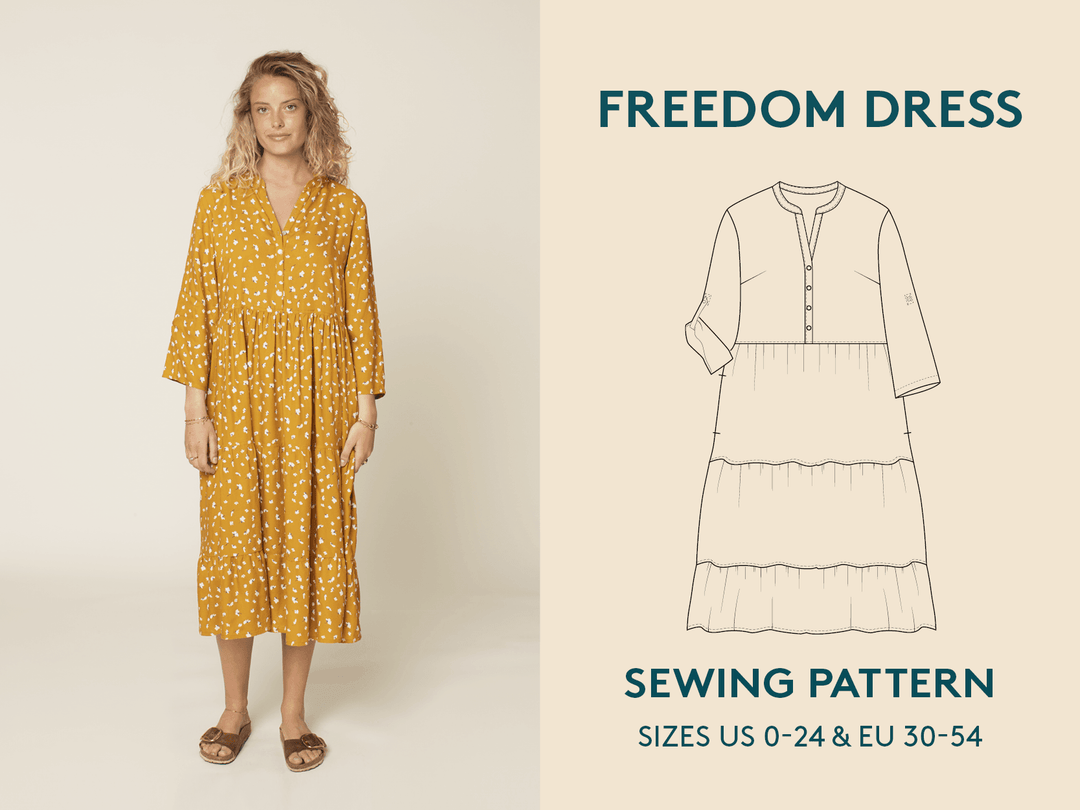 Freedom Dress - Printed Pattern - Wardrobe By Me