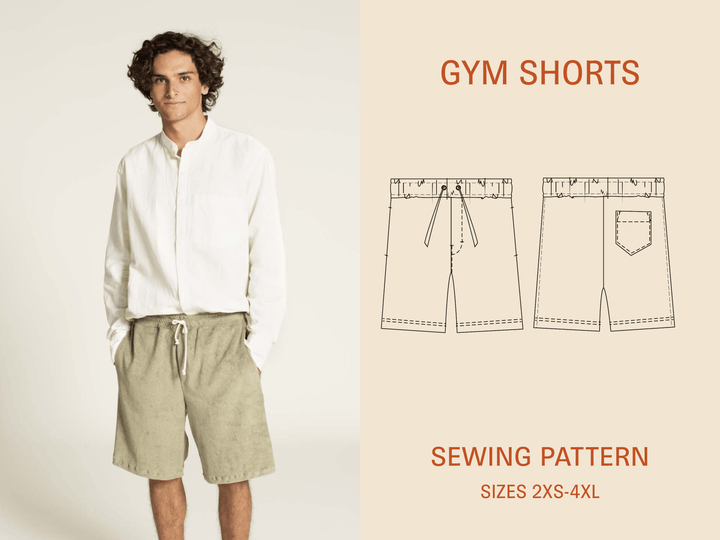 Gym Shorts sewing pattern - Wardrobe By Me