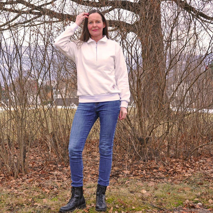 Half zipper sweater Sewing Pattern -Women's sizes - Wardrobe By Me