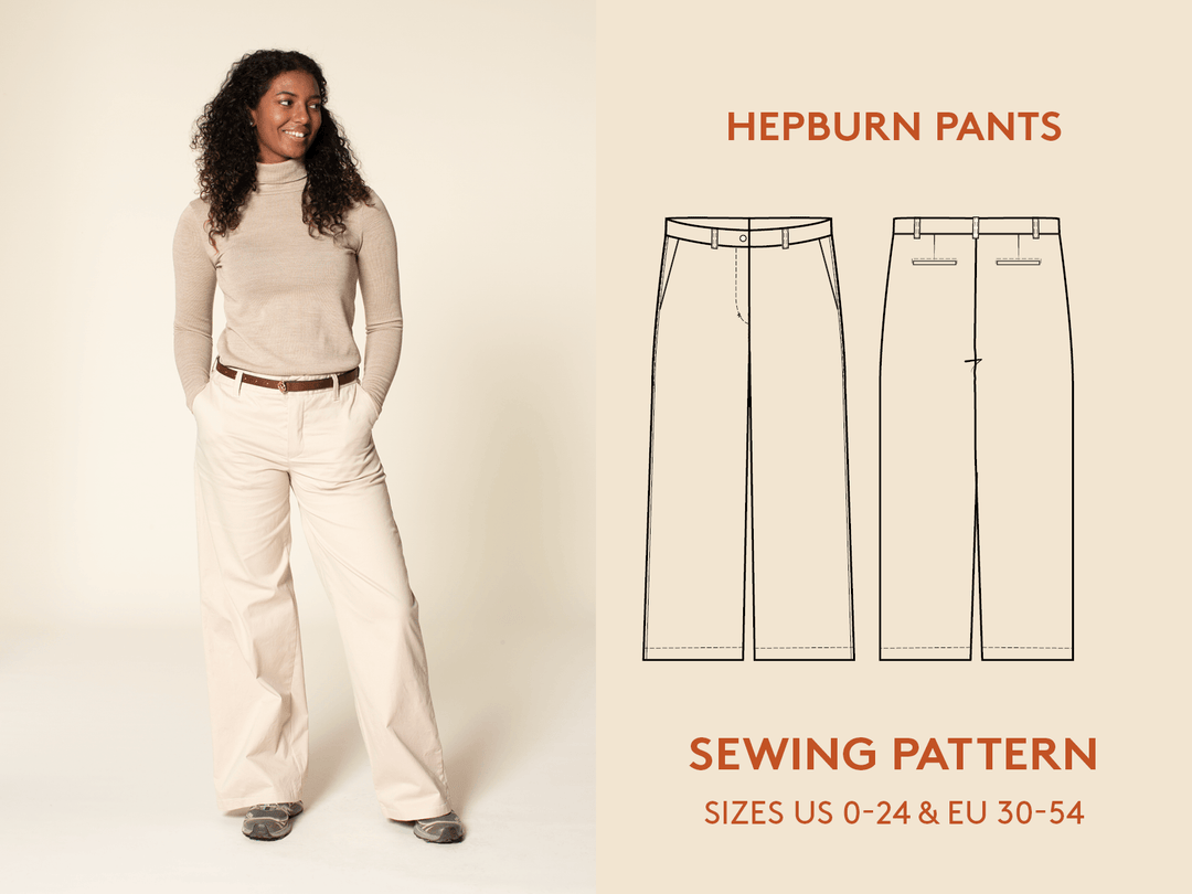 Hepburn pants Sewing Pattern -Women's sizes - Wardrobe By Me